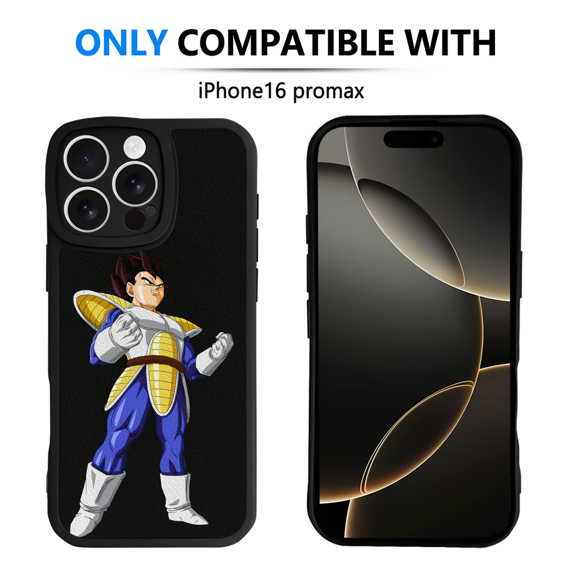 （画像用） ドラゴンボール ベジータ四世（Bejīta Yonsei）DRAGON BALL Vegeta IV 【iPhone 16シリーズ対応】シリコンスマホケース（レザー調） 材質：シリコン